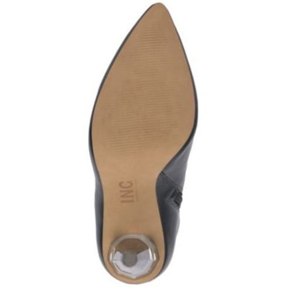 INC Womens Black Arch Support Charlotte Pointed Toe Stiletto Zip-Up Boots 9.5 M - Picture 4 of 4